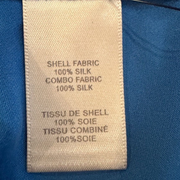 Rebecca Taylor Women's Silk & Chiffon Blouse Keyhole Detail Size Small - Picture 5 of 10